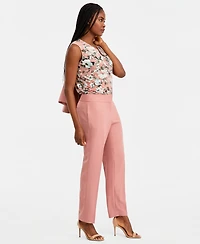 Kasper Women's Fly-Front Slim Pants