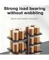 Yigii Pots Pans Organizer Cabinet 5 Adjustable Tiers Carbon Steel Rack Kitchen Storage