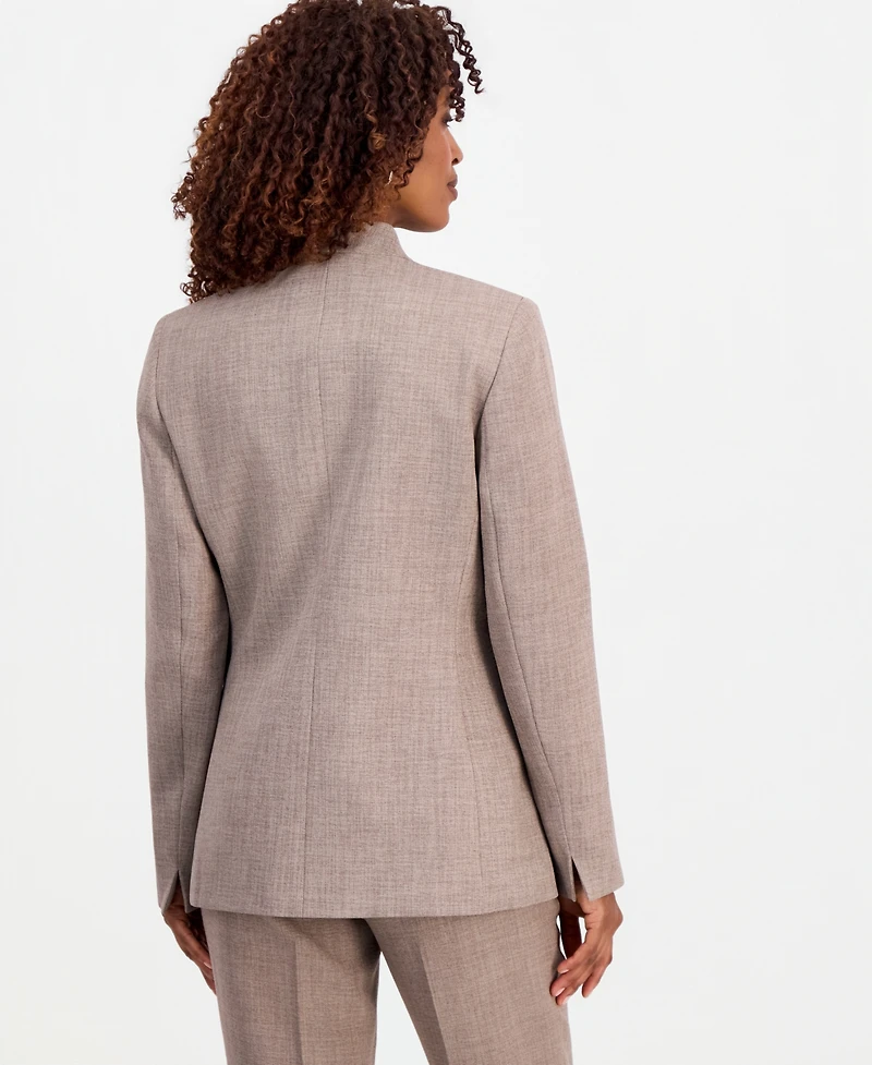 Kasper Women's Collarless One-Button Jacket, Regular & Petite