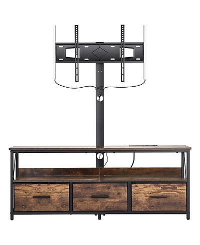 Gouun Tv Stand with Mount and Led Lights for TVs