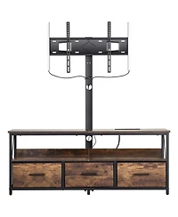 Gouun Tv Stand with Mount and Led Lights for TVs