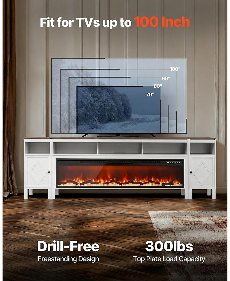 Gouun Fireplace Tv Stand for TVs