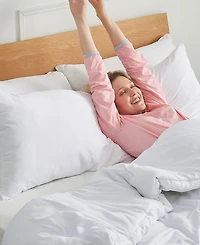 Cheer Collection Hypoallergenic Down Alternative Side Body Pillow with Zippered Cover