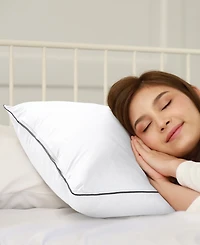 Cheer Collection Soft and Silky Cotton Kapok 2-Pack Pillows, King