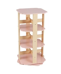 Slickblue Freestanding 3 Tier Toddler Book Rack with 12 Compartments