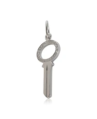 Pre-Owned Tiffany & Co Tiffany & Co. Modern Mini Key Pendant in 18k Gold 0.05 Ctw