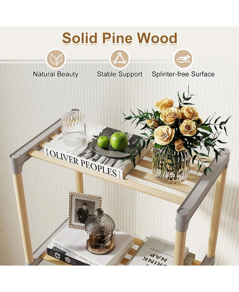 Slickblue 5 Tier Open Bookshelf Storage for Home Office and Bathroom