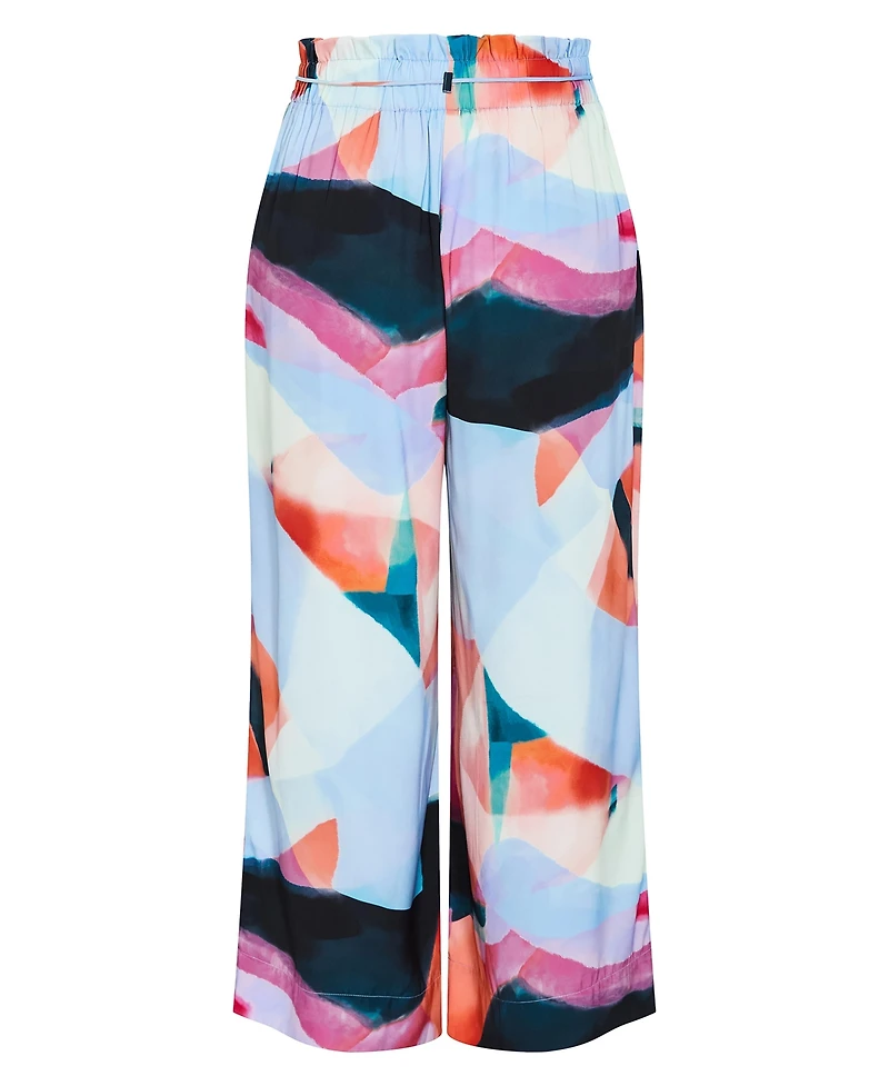 City Chic Women's Shania Aspect Print Wide Leg Pant