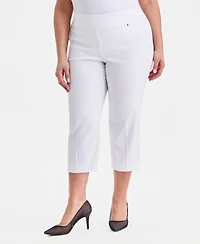 I.n.c. International Concepts Plus Mid-Rise Pull-On Capri Pants