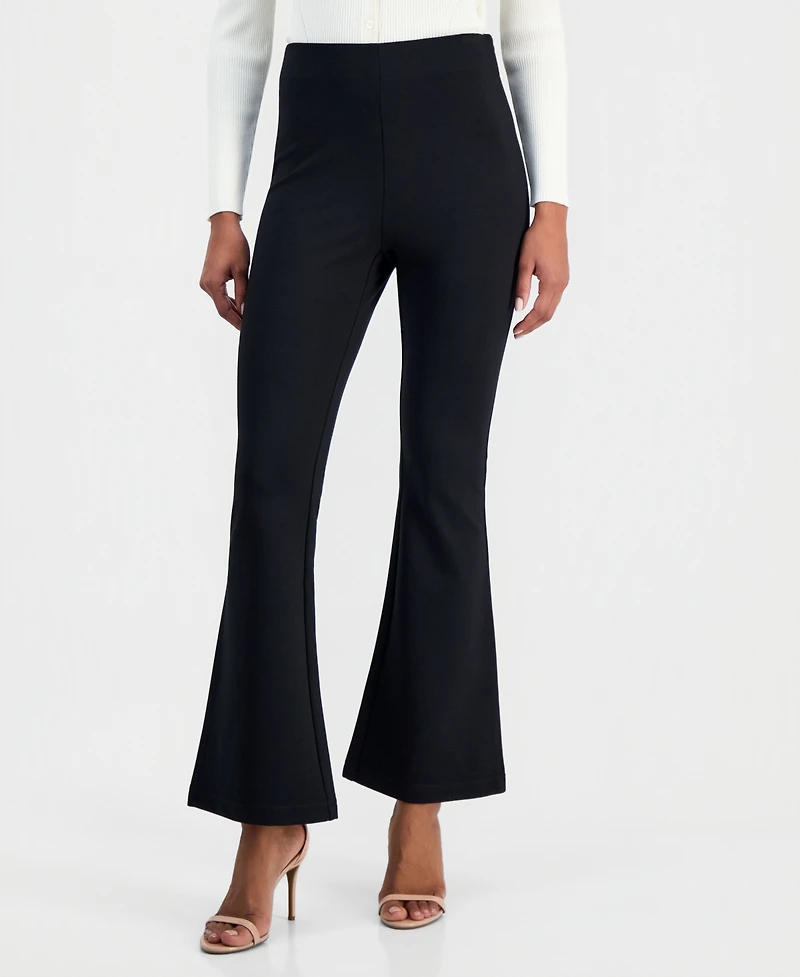 I.n.c. International Concepts Women's High-Rise Ponte Flare-Hem Pants, Created for Macy's