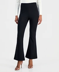I.n.c. International Concepts Women's High-Rise Ponte Flare-Hem Pants, Created for Macy's