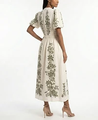 Taylor Petite V-Neck Shirt Dress
