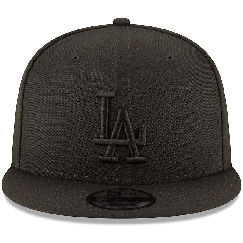 New Era Los Angeles Dodgers Triple Black 9FIFTY Snapback Cap