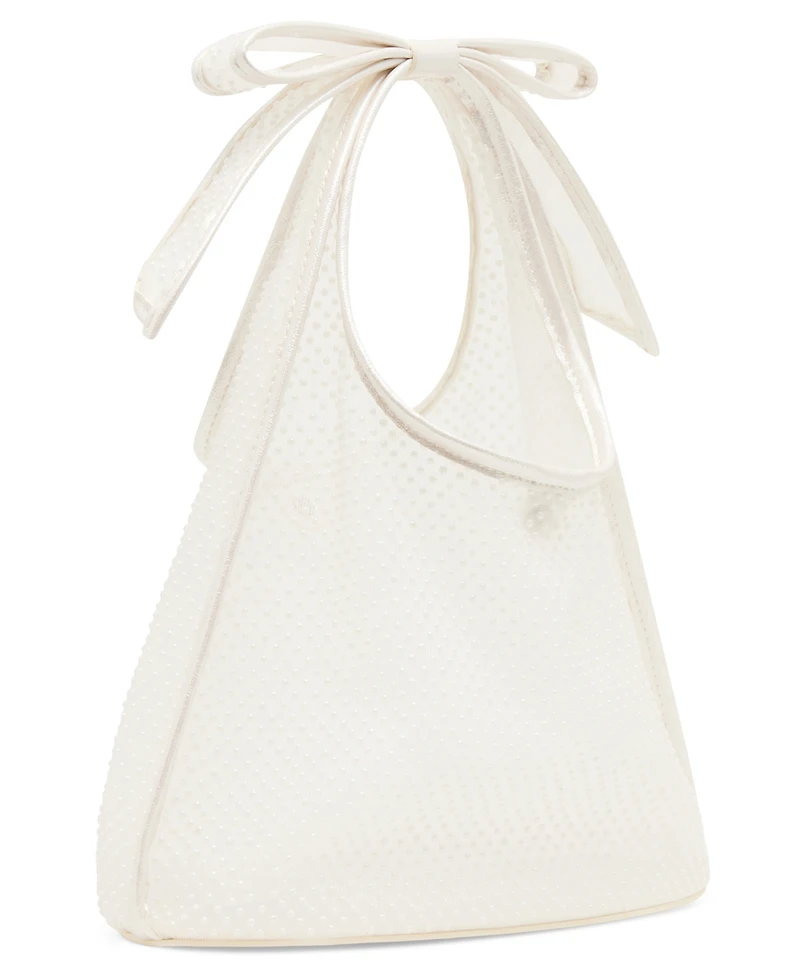 Betsey Johnson Bow Small Mesh Tote Handbag
