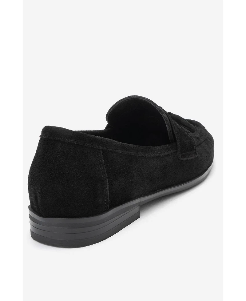 Forever & Always Shoes Women's Lupen Leather Tassel Loafer