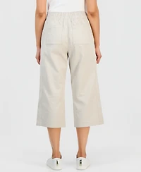 Style & Co Petite Pull-On Wide-Leg Capri Pants, Macy's Exclusive