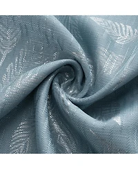 Rt Designers Collection Bexley Foil Jacquard Polyester Window Curtain Grommet Panel 52" x 84