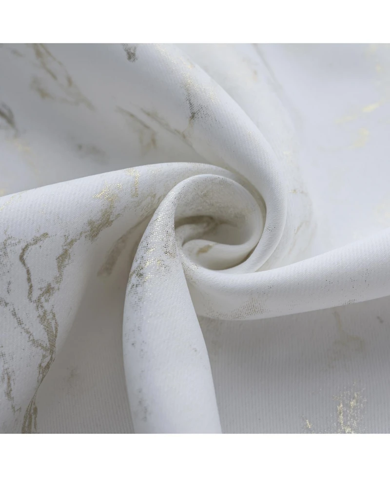 Rt Designers Collection Heidi Halo Foil Blackout Polyester Window Curtain Grommet Panel