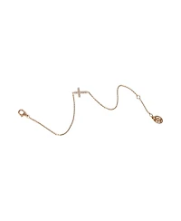 Pre-Owned Cartier Rose Gold Diamond Symbols Cross Bracelet