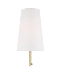 Possini Euro Design Paige 28 1/2" Tall Skinny Buffet Console End Table Lamp Pull Chain Gold Brass Finish Metal Marble Living Room