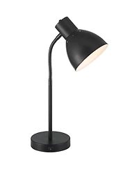 360 Lighting Piper 24" High Gooseneck Small Modern Desk Lamps Set of 2 Usb Port Metal Home Office Living Room Charging