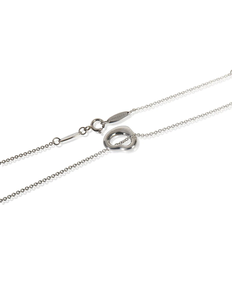 Pre-Owned Tiffany & Co Platinum Diamond Elsa Peretti Open Heart Pendant