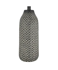 360 Lighting Arizona 27 1/2" Tall Modern Southwestern 3-Way Table Lamps Set of 2 Zig-Zag Finish Living Room Bedroom