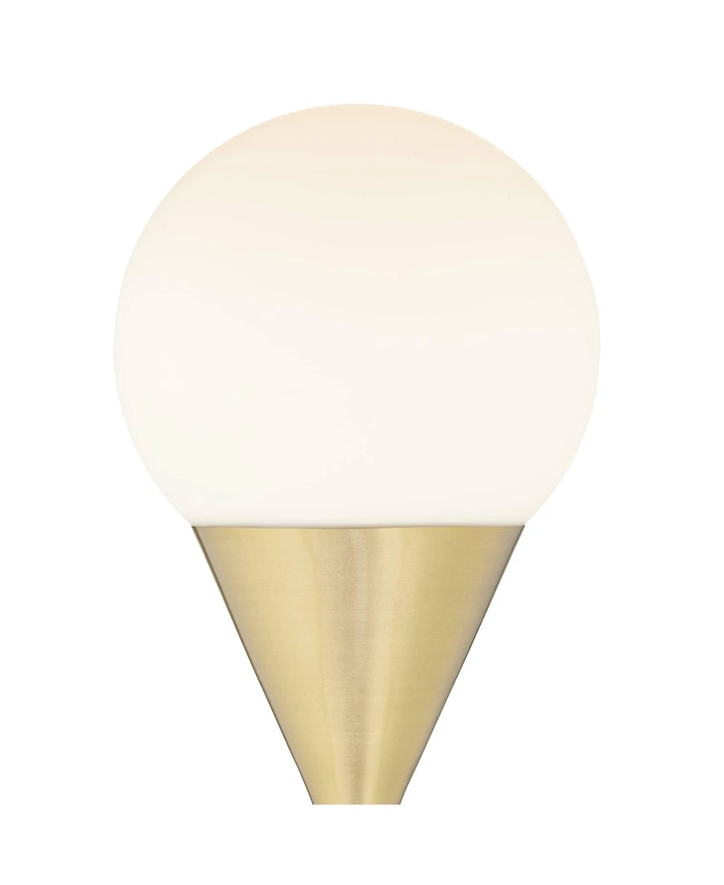 360 Lighting Leah 25 3/4" High Modern Accent Table Lamp Brass Finish Metal Single Living Room Bedroom