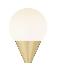 360 Lighting Leah 25 3/4" High Modern Accent Table Lamp Brass Finish Metal Single Living Room Bedroom