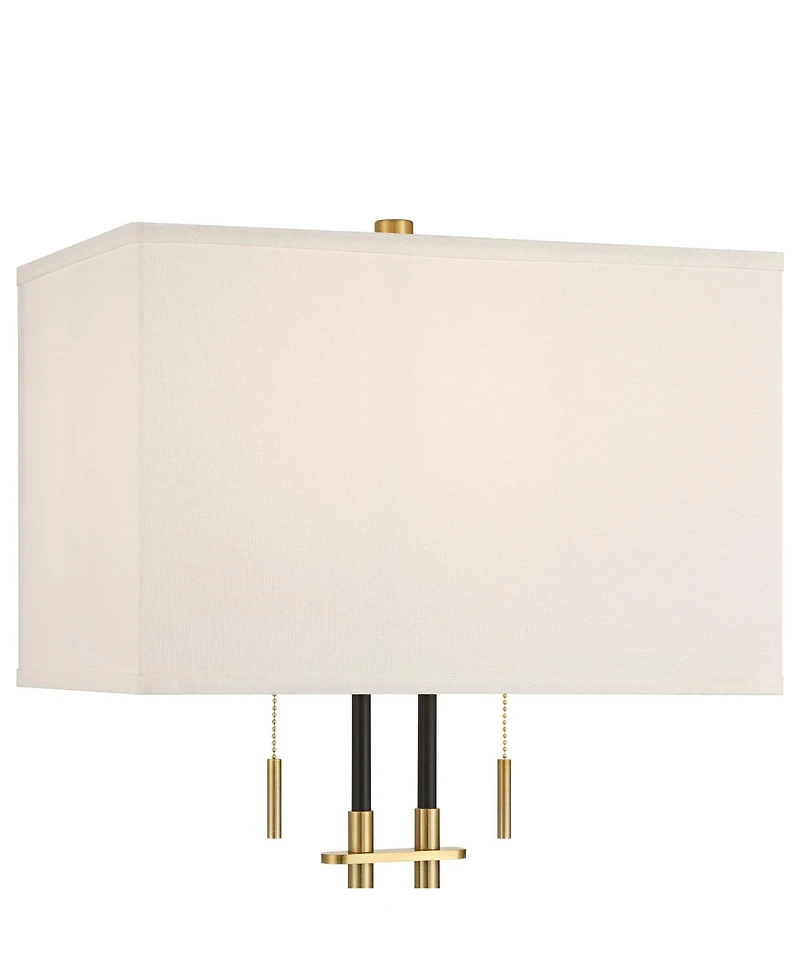 Franklin Iron Works Stefano 30 1/4"H 2-Light Pull Chain Usb Table Lamp Set of 2