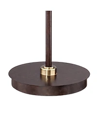 Franklin Iron Works Industrial Rustic Farmhouse Floor Lamp with Usb Led 66" Tall