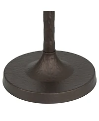 Franklin Iron Works Tucson 71 1/4"H Hammered Bronze Alabaster Glass Torchiere Floor Lamp