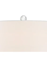 Possini Euro Design Taylor 29" Tall Teardrop Modern End Table Lamps Set of 2 Art Glass Living Room Bedroom (Colors May Vary