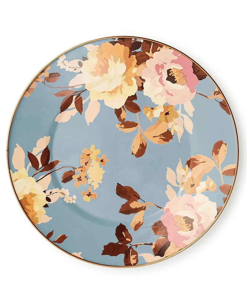 MacKenzie-Childs Wild Rose Slate Dinner Plate