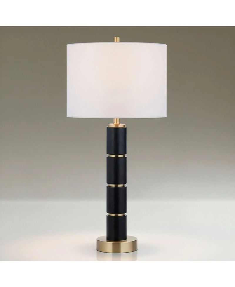 Possini Euro Design Possini Euro Rainier 30 1/2"H Faux Leather Table Lamp with Dimmer
