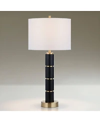 Possini Euro Design Possini Euro Rainier 30 1/2"H Faux Leather Table Lamp with Dimmer