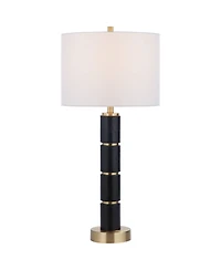 Possini Euro Design Possini Euro Rainier 30 1/2"H Faux Leather Table Lamp with Dimmer