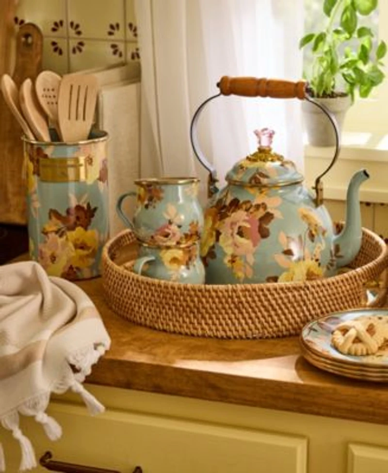 Mackenzie Childs Wild Rose Slate Collection