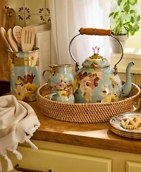 Mackenzie Childs Wild Rose Slate Collection