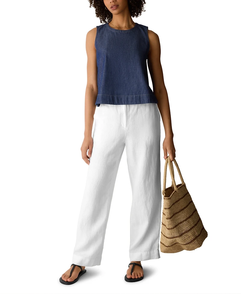 Eileen Fisher Women's Sleeveless Round Neck Top