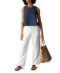 Eileen Fisher Women's Sleeveless Round Neck Top