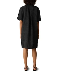 Eileen Fisher Women's Short-Sleeve Collared Dress