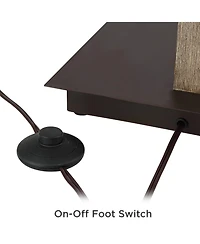 Franklin Iron Works Gentry Industrial Rustic 71 1/2" Tall Arc Floor Lamp with Smart Socket