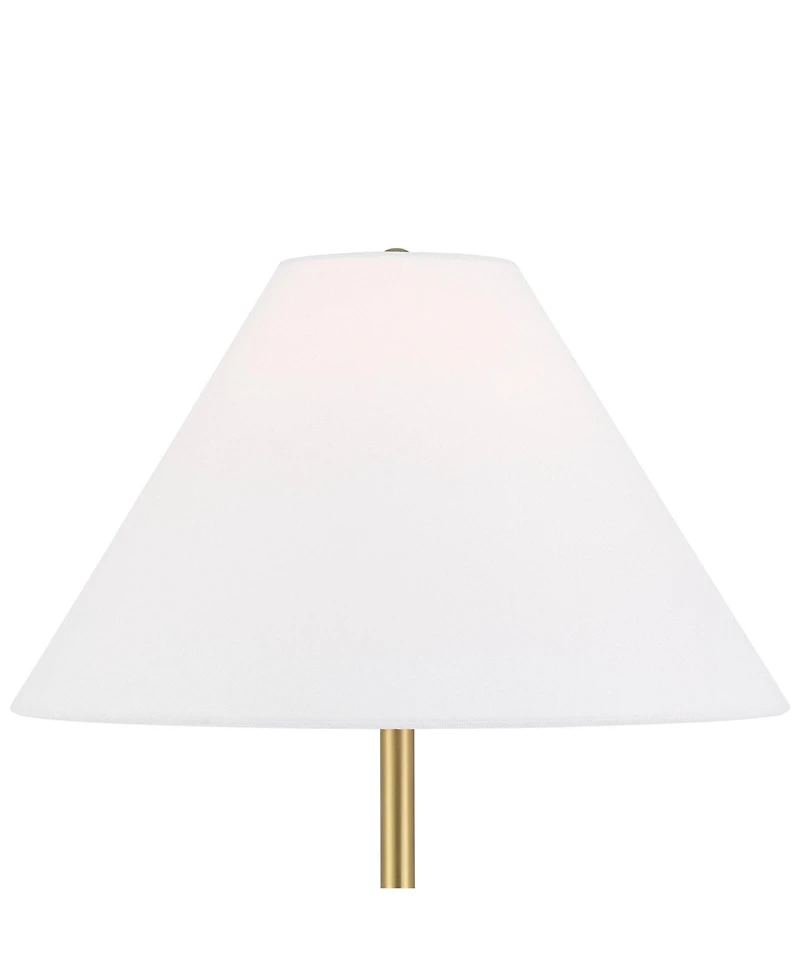 Possini Euro Design Bamba Modern 61 3/4" Tall Standing Floor Lamp Skinny Gold Metal Brass Finish Living Room Bedroom House