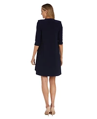 R & M Richards Petite Daytime Printed Jacket Dress