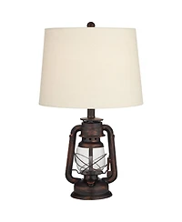 Franklin Iron Works Murphy Industrial Rustic Accent Table Lamp 23"