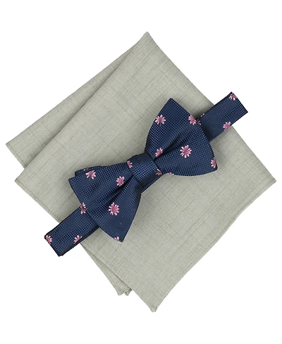 Bar Iii Men's Grace Floral Bow Tie & Pocket Square, 2-Piece Set, Macy's Exclusive