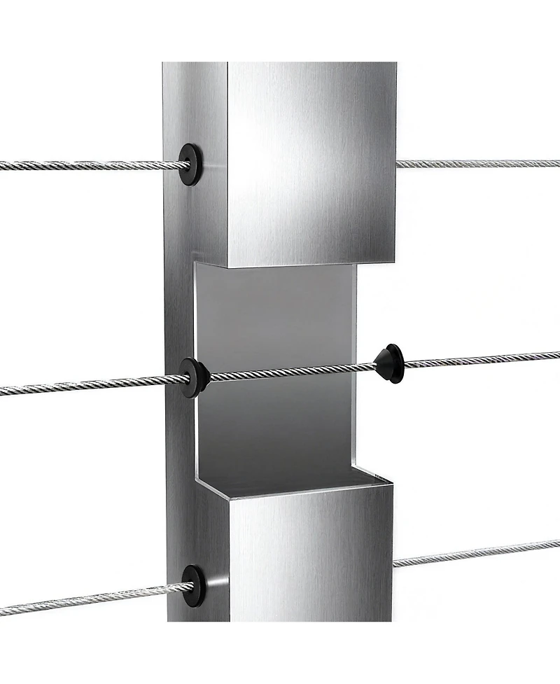 Yescom 60PCS Cable Railing Rubber Grommets Protective Sleeves for 1/8" to 3/16"