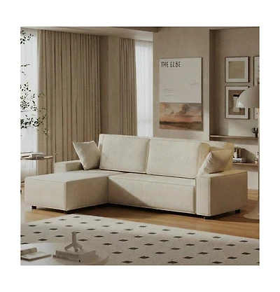 gaomon Corduroy Sectional Sofa