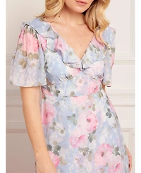 Needle & Thread Women's Camille's Garden V-Neck Ankle Gown